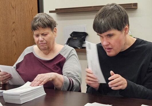 Lauree T and Rachelle W mailing